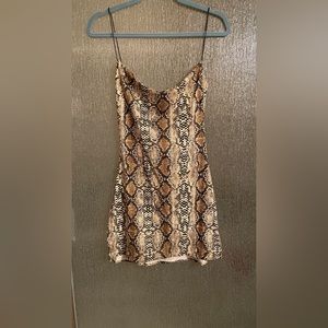 New with Tag Mini Snake print dress